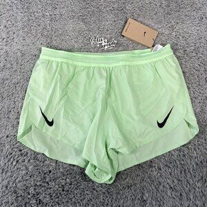 Nike Aeroswift ADV 2" Bried-Lined Shorts Size Large Men Vapor Green FN3349-376